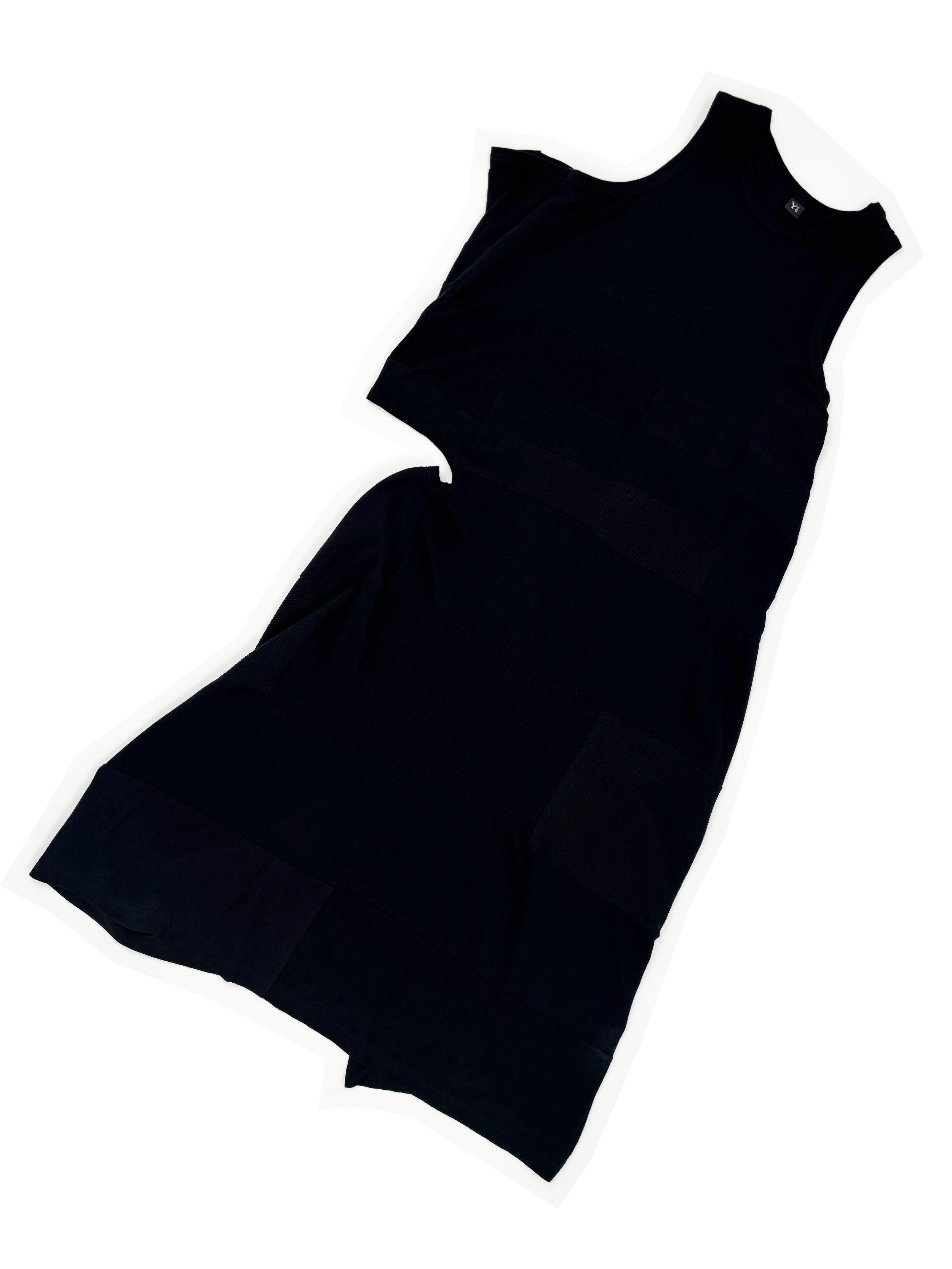 Yohji Yamamoto Y's asymmetrical patchwork dress