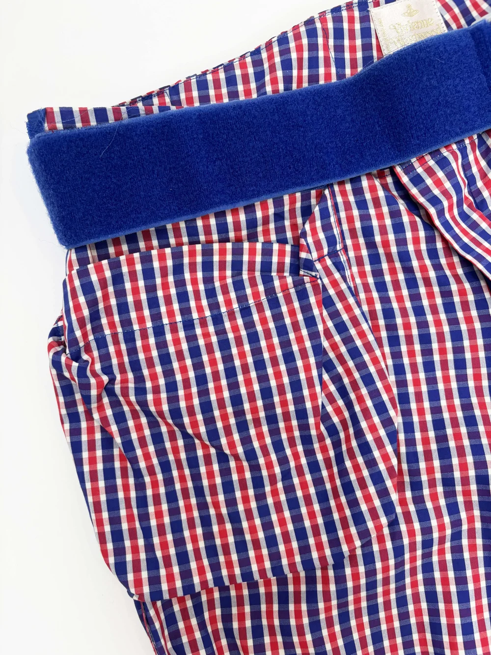 Vivienne Westwood 1995 gingham bondage pants — JAMES VELORIA