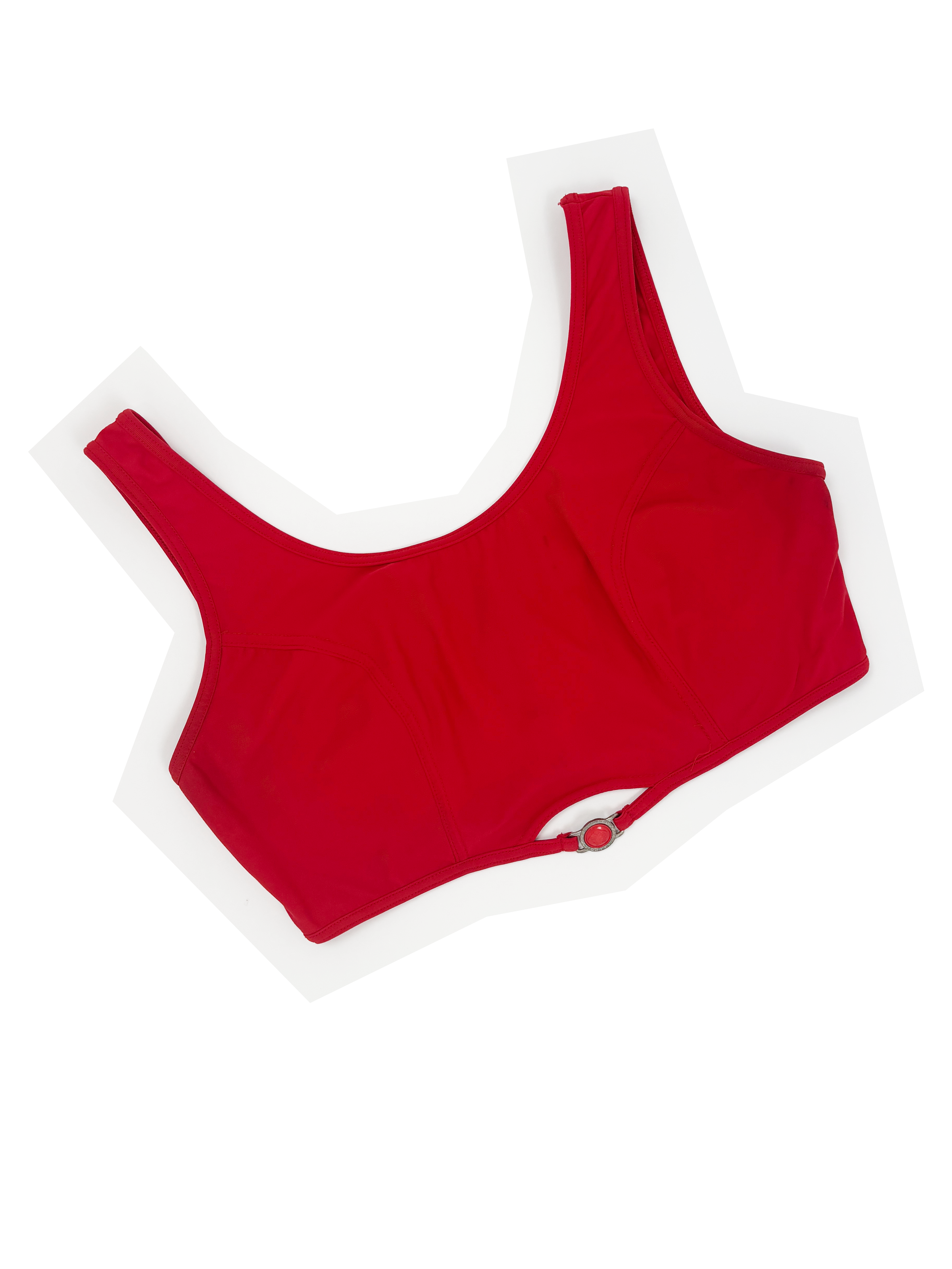 Versace Intensive 90s red crop top