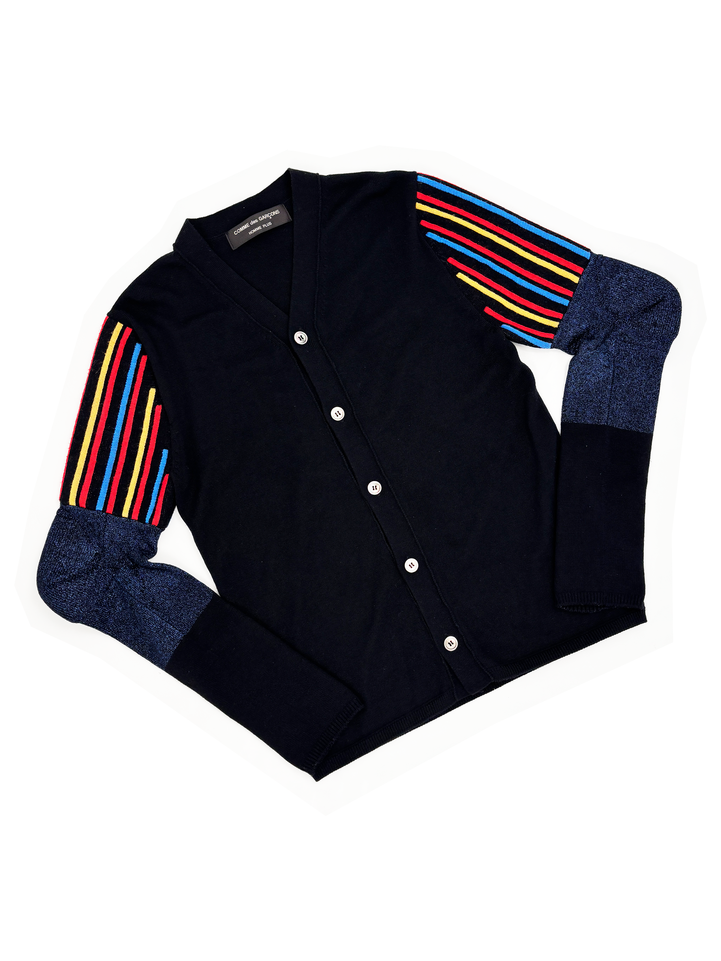 Comme des Garcons Homme Plus F/W 2016 sock elbow cardigan