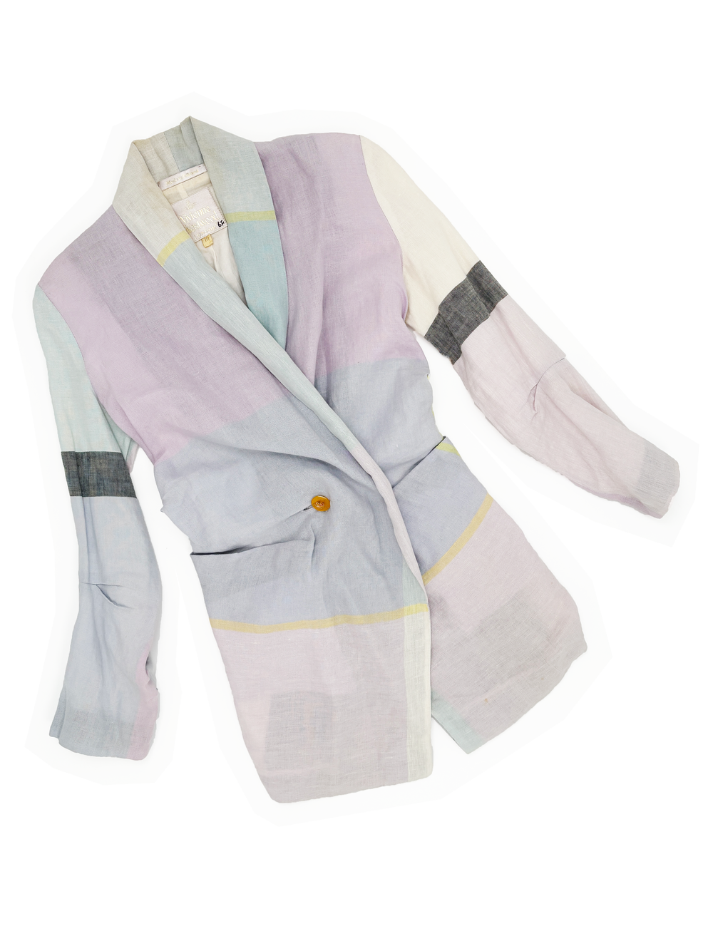 Vivienne Westwood 90s pastel plaid jacket — JAMES VELORIA