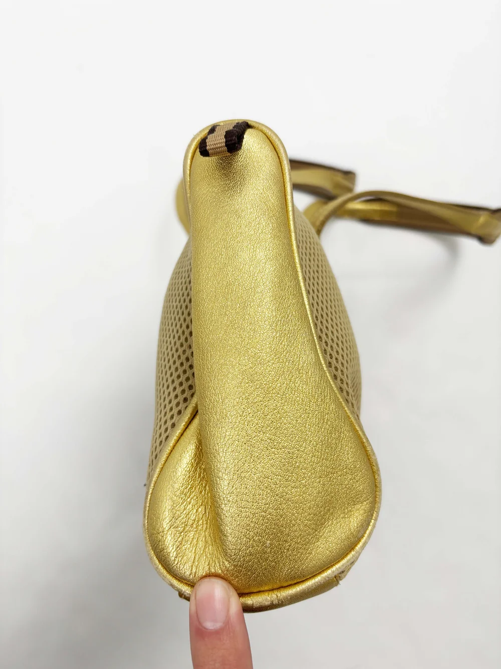 Miu Miu 90s gold leather bag — JAMES VELORIA