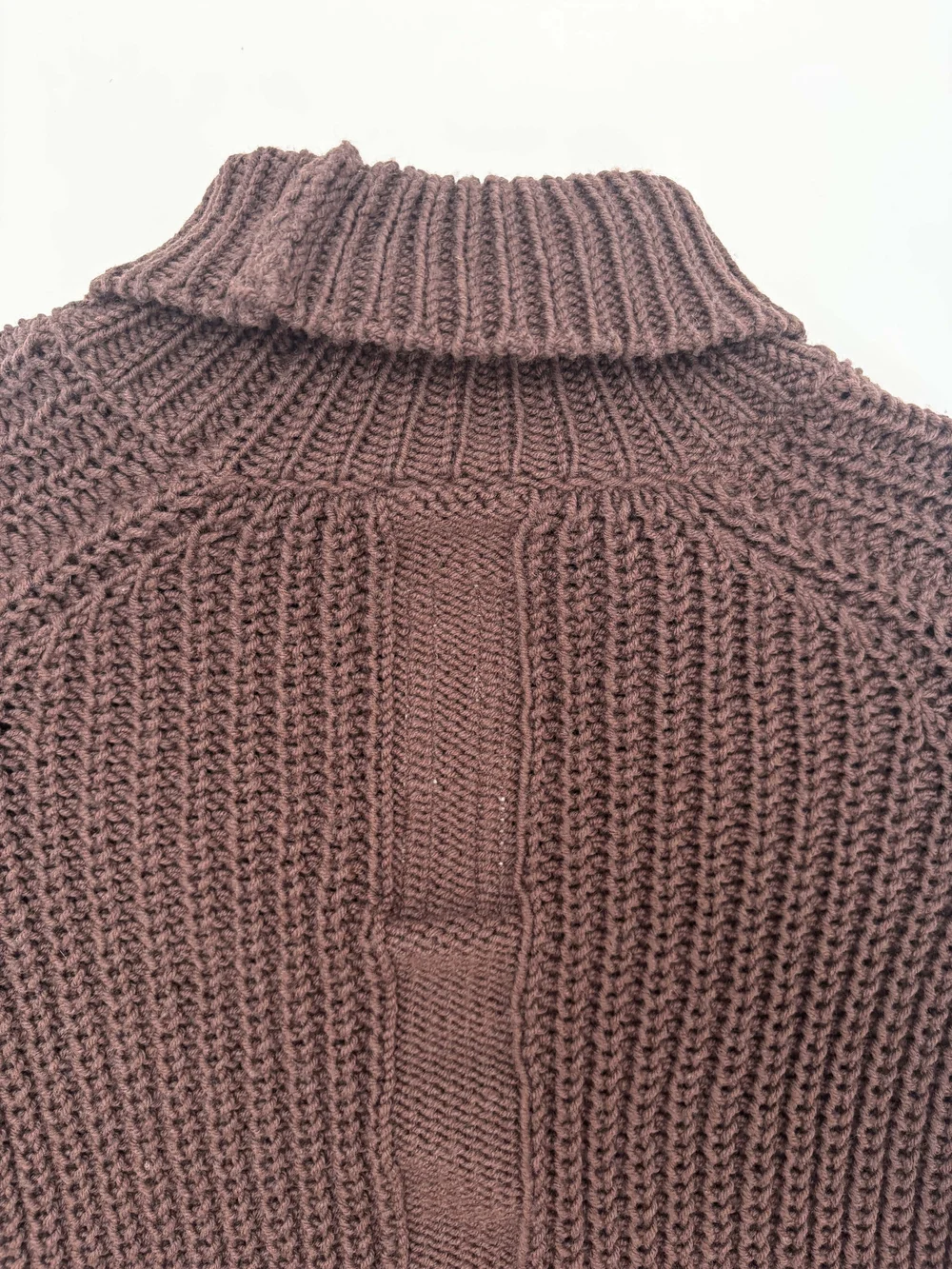 Rick Owens F/W 2014 brown chunky knit sweater — JAMES VELORIA