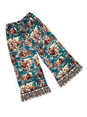 Jean Paul Gaultier F/W 1995 satin skull pants — JAMES VELORIA