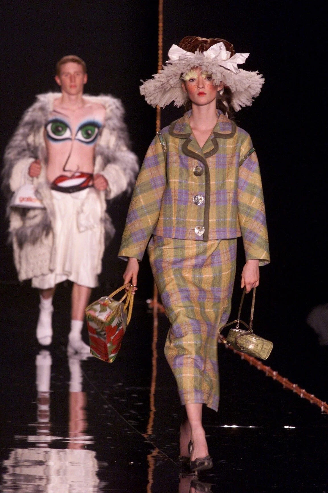 john-galliano-fall-winter-2000-yellow-plaid-wool-skirt-pencil-vintage-christian-dior-boutique-vintage-y2k-fw-runway.JPG