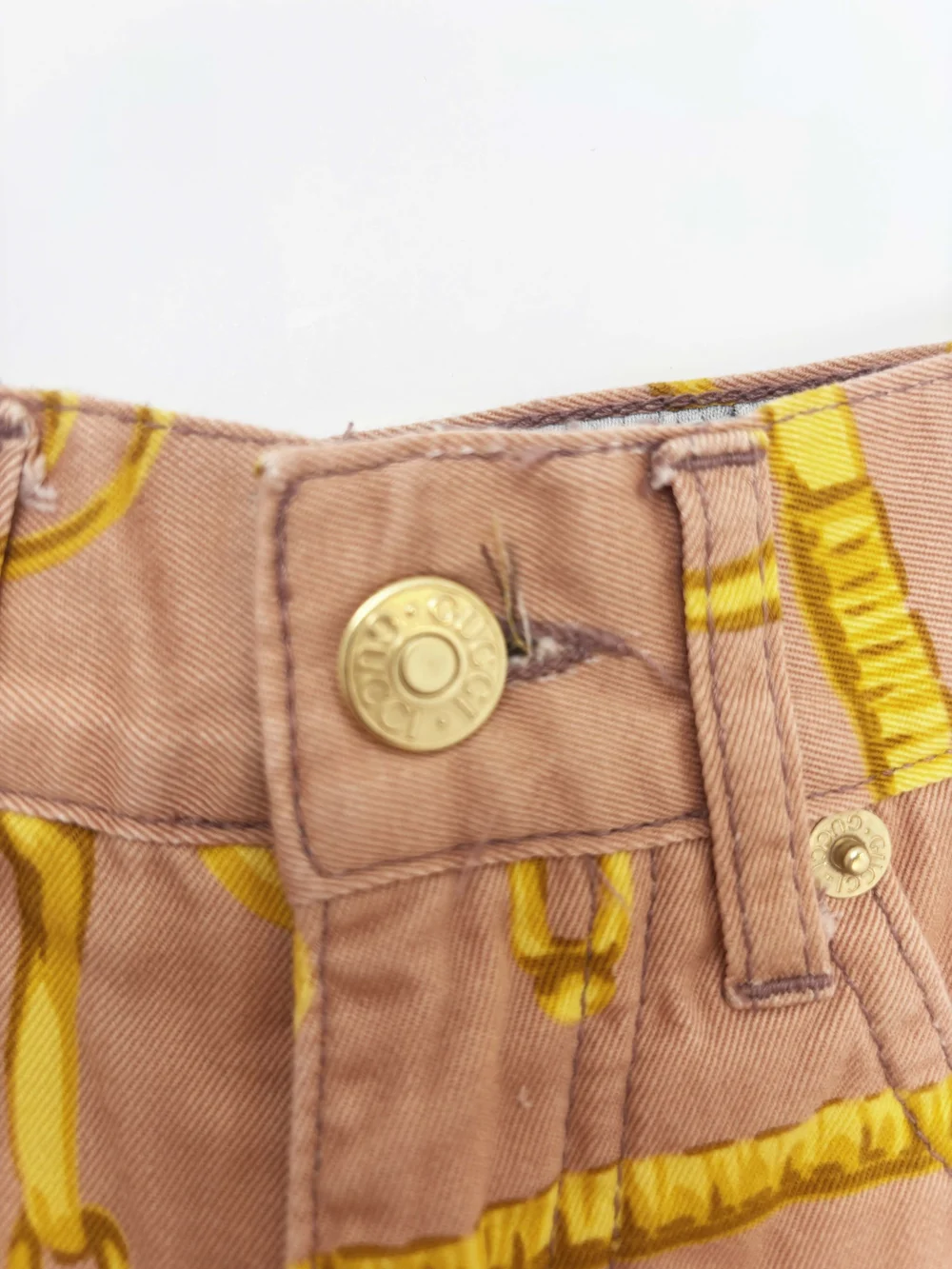Gucci S/S 1993 horse bit print shorts — JAMES VELORIA