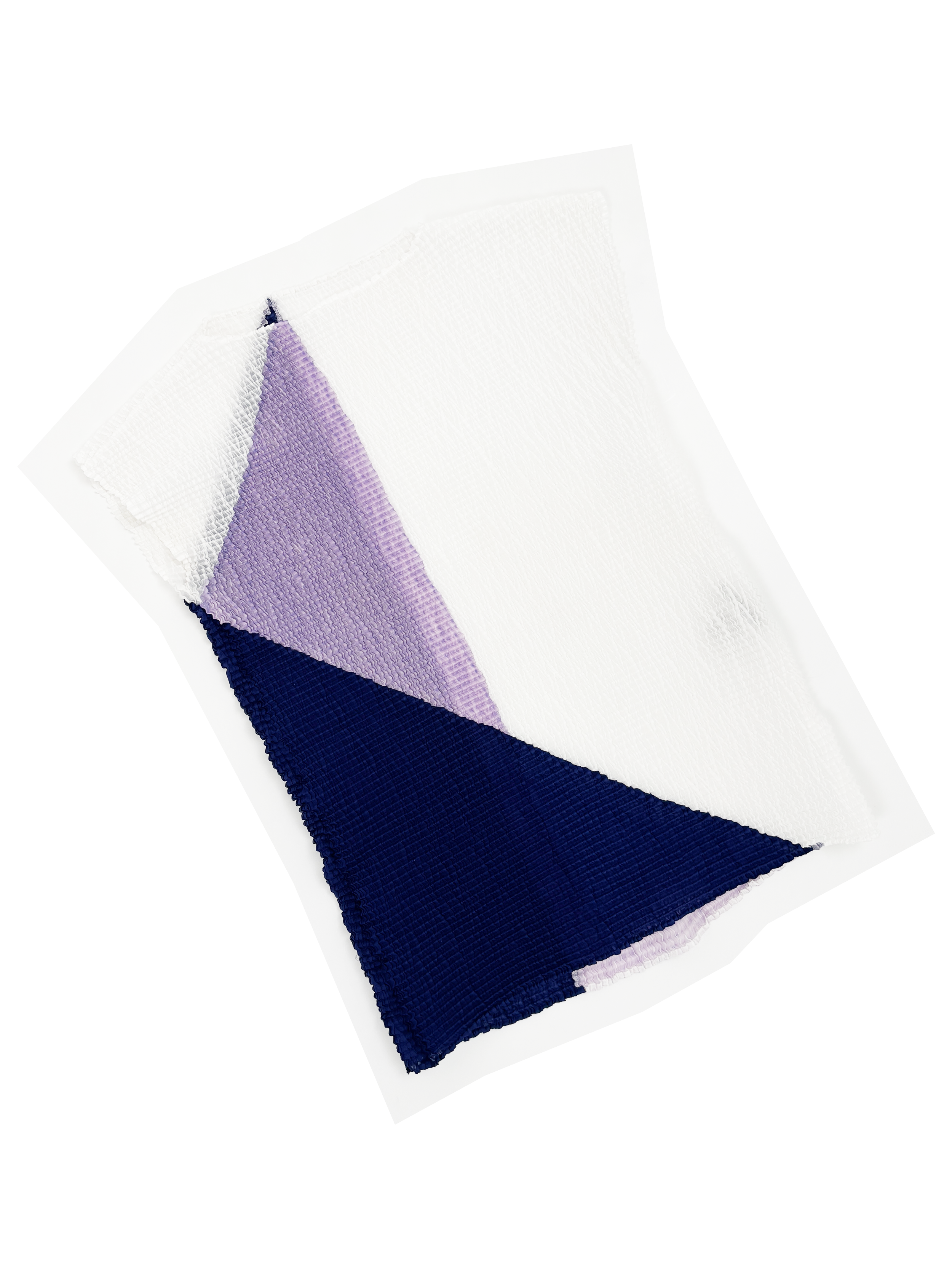 Issey Miyake color block pleated top