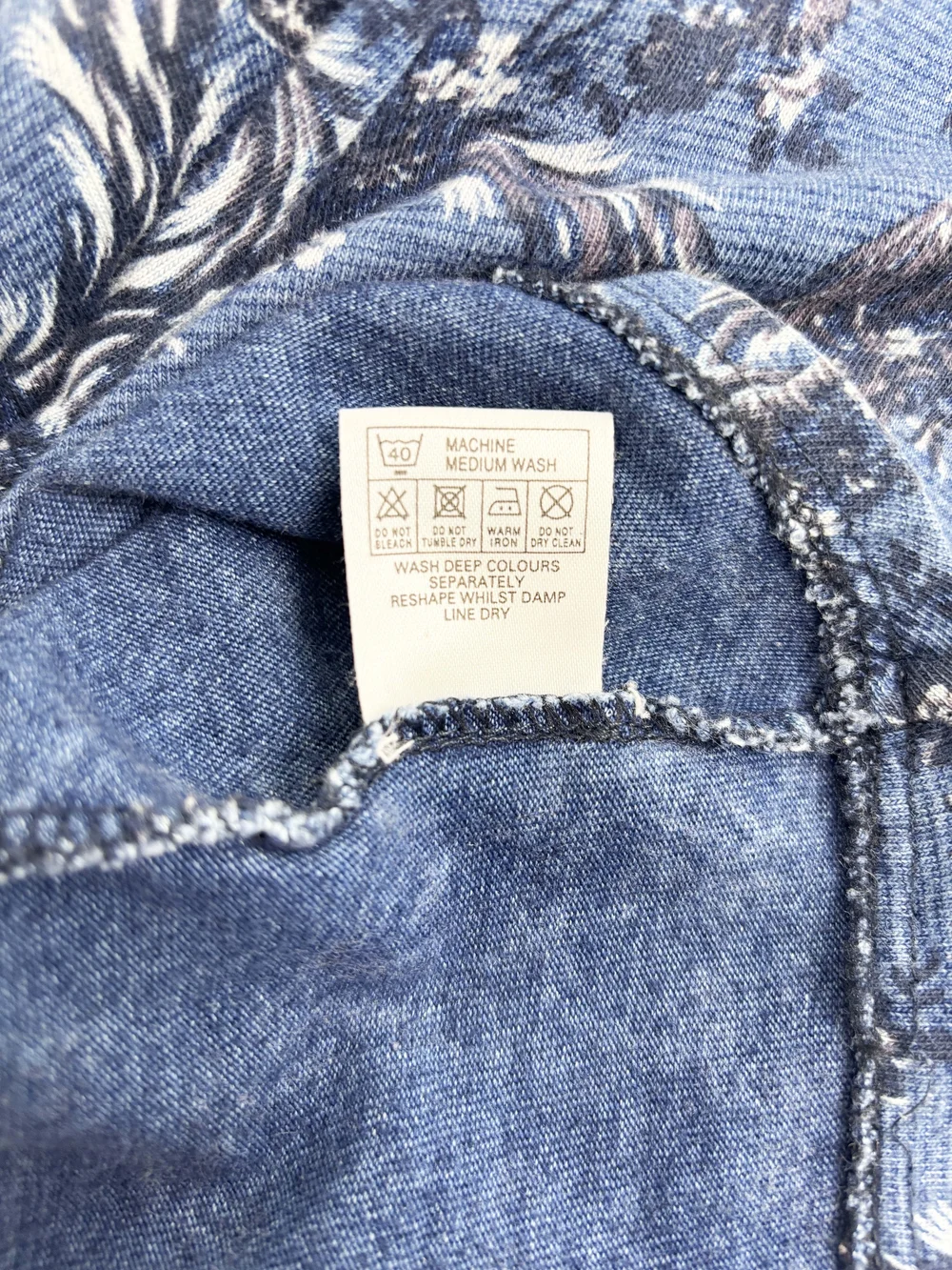 Vivienne Westwood F/W 1996 blue floral top — JAMES VELORIA