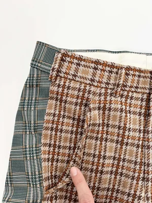 Comme des Garcons Homme Plus S/S 2002 mixed plaid pants