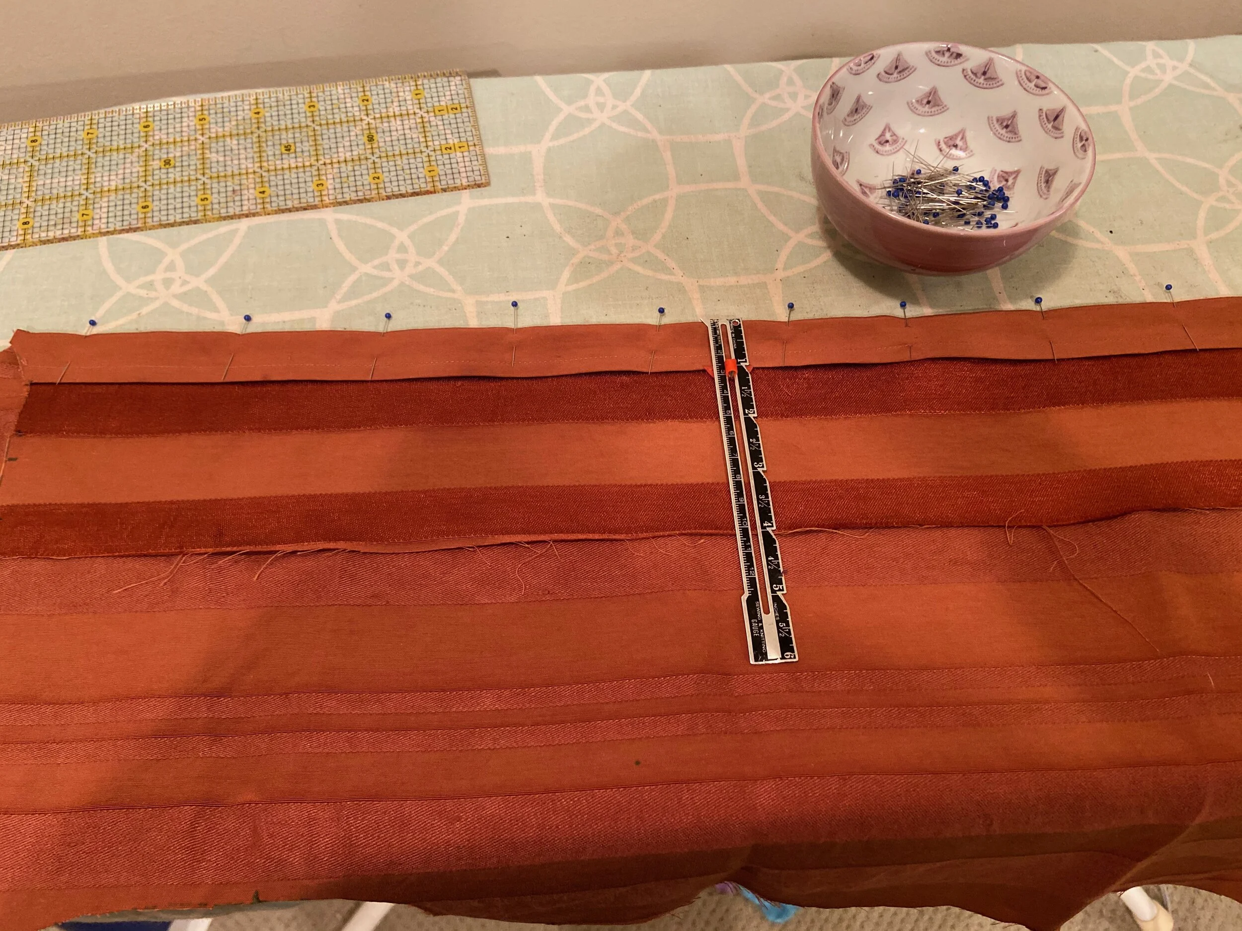 measure, pin, press, sew, repeat!