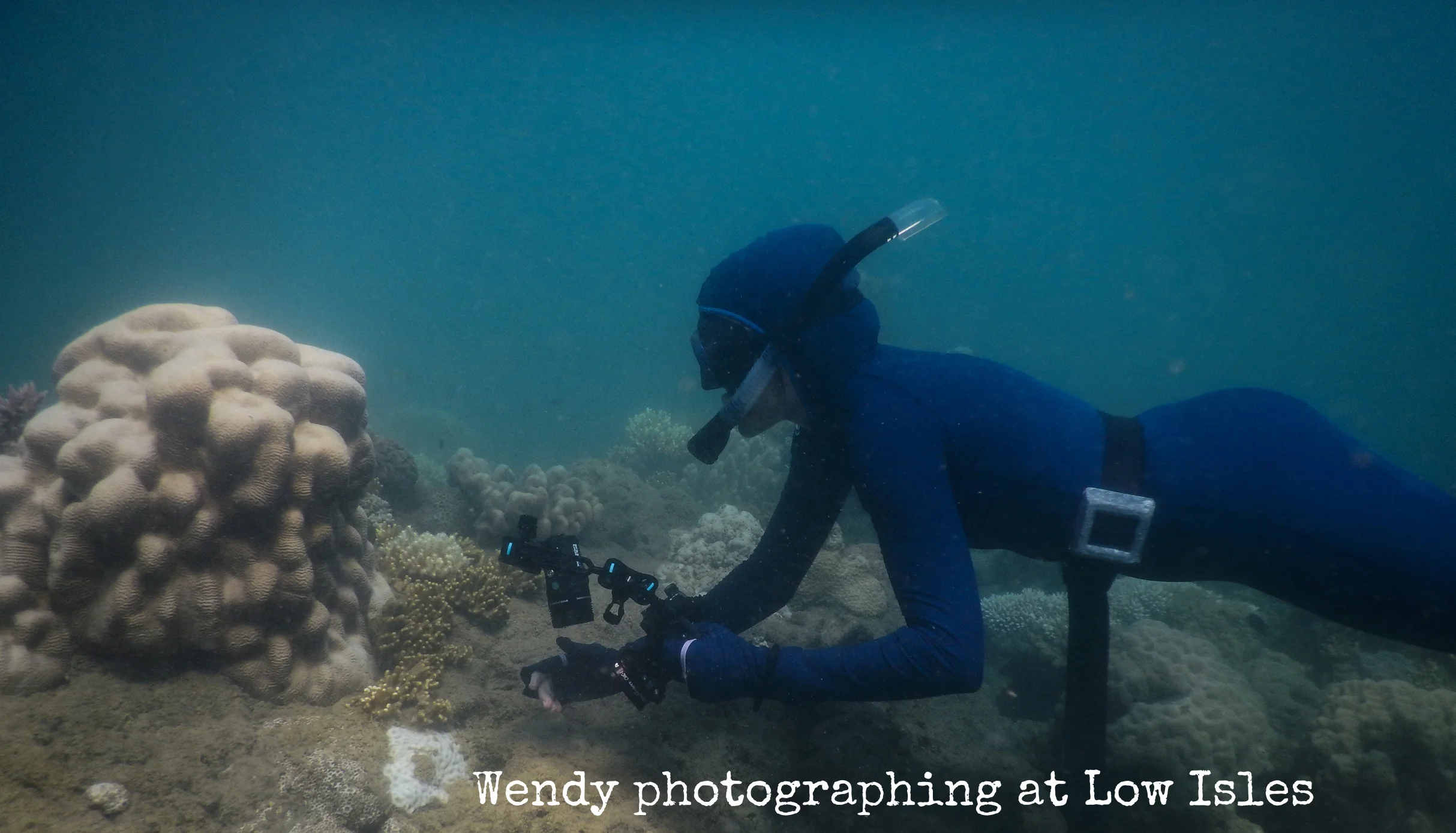 Photographing at Low Isles off Port Douglas