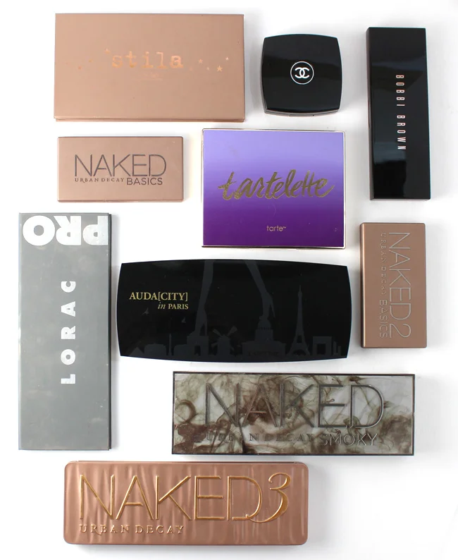 Top 10 Favorite Eyeshadow Palettes.