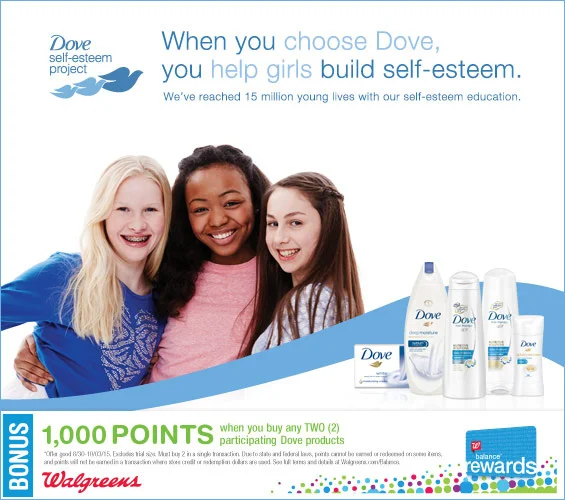 Save on Dove at Walgreens