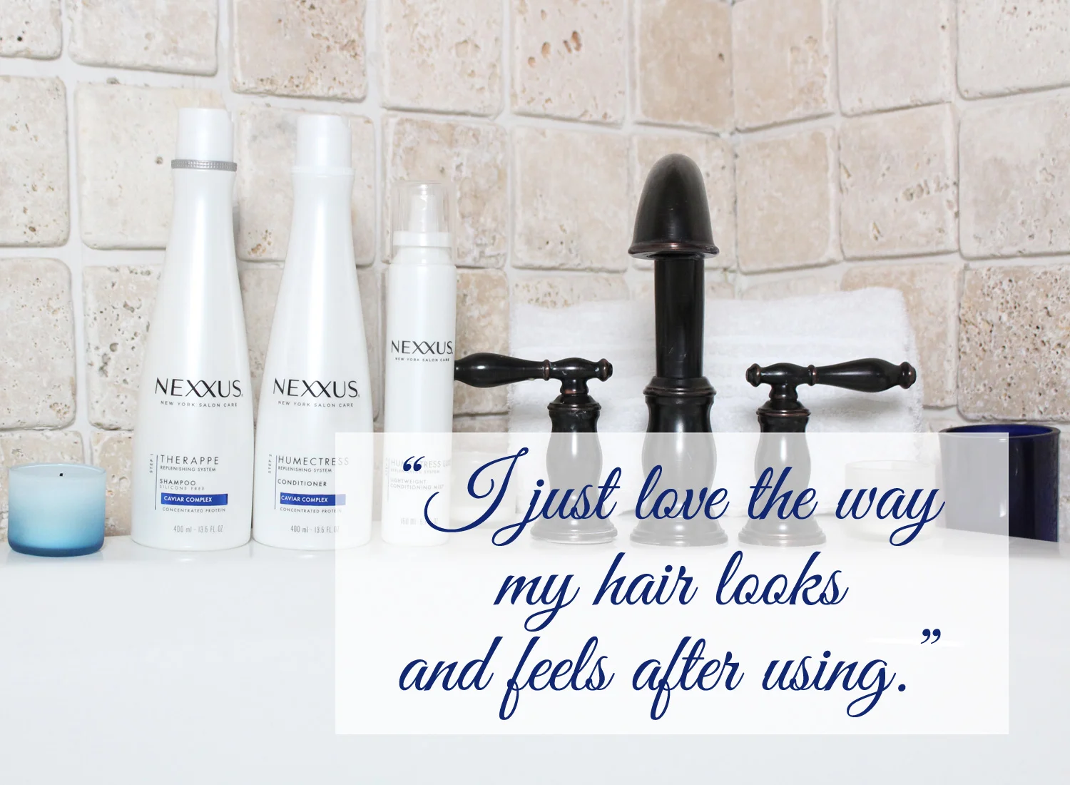 How I'm having healthier + hydrated hair after just one use with Nexxus shampoo & conditioner.