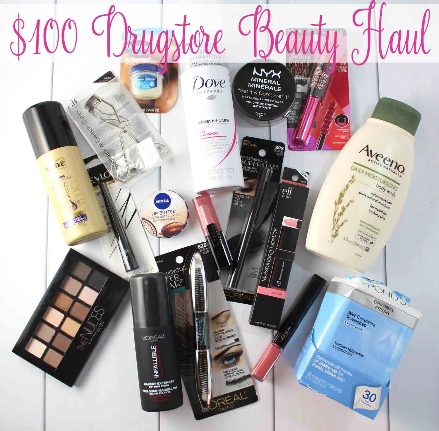 $100 Drugstore Beauty Haul: See how much you can get at CVS when shopping with coupons and ExtraBucks for just $100.
