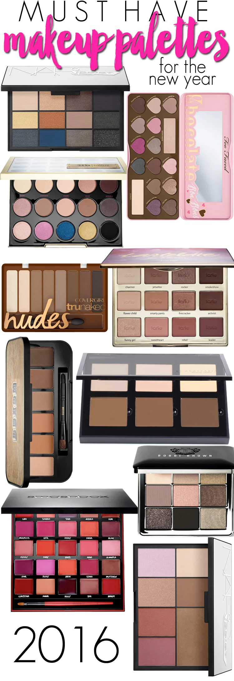 Top 10 Must Have Makeup Palettes for 2016