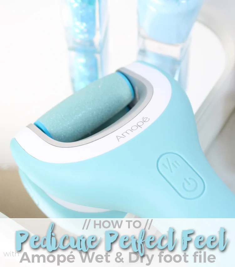 Be Summer Ready with Amopé Pedi Perfect Wet & Dry™ Rechargeable Foot File.