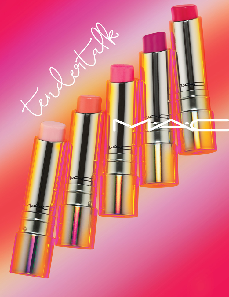 Summer Lips: MAC Blue Nectar + Tendertalk Lip Balm.