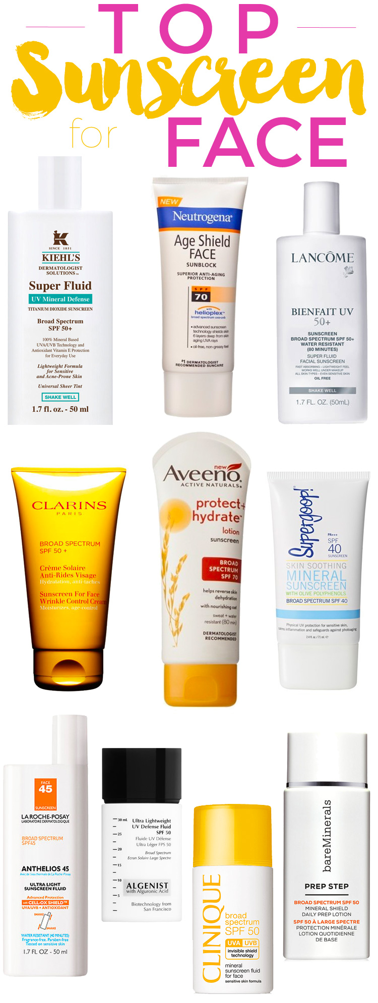 I de fleste tilfælde alkove Ende Top Sunscreens for Face. — Beautiful Makeup Search