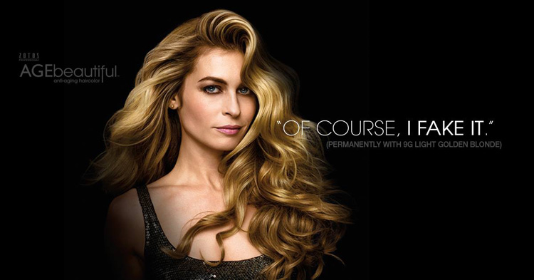 Experience the Pleasure of Faking It with AGEbeautiful Haircolor.