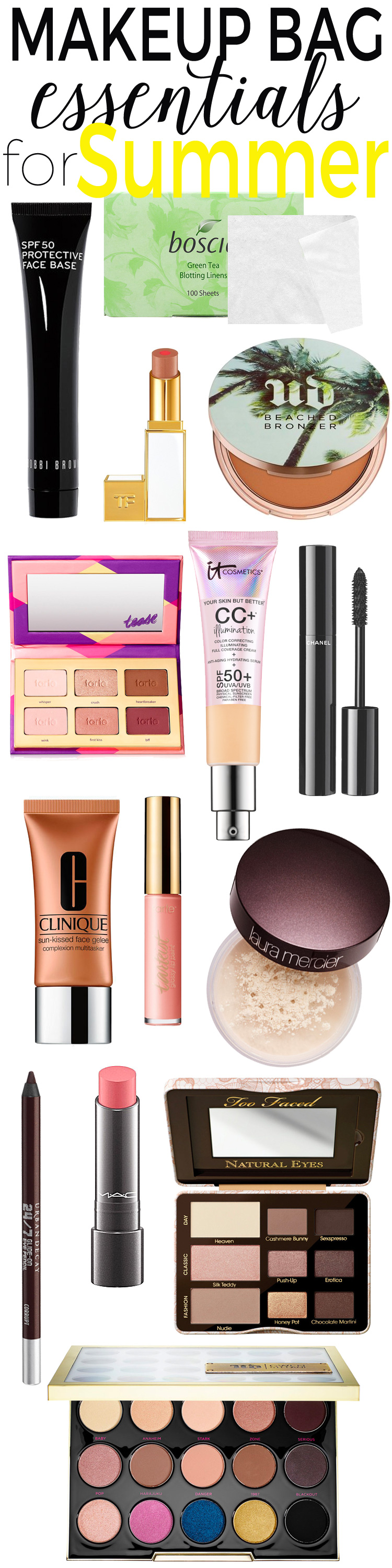 Makeup Bag Essentials for Summer — Keep these makeup products in your cosmetic bag this summer and be ready to take on the season!