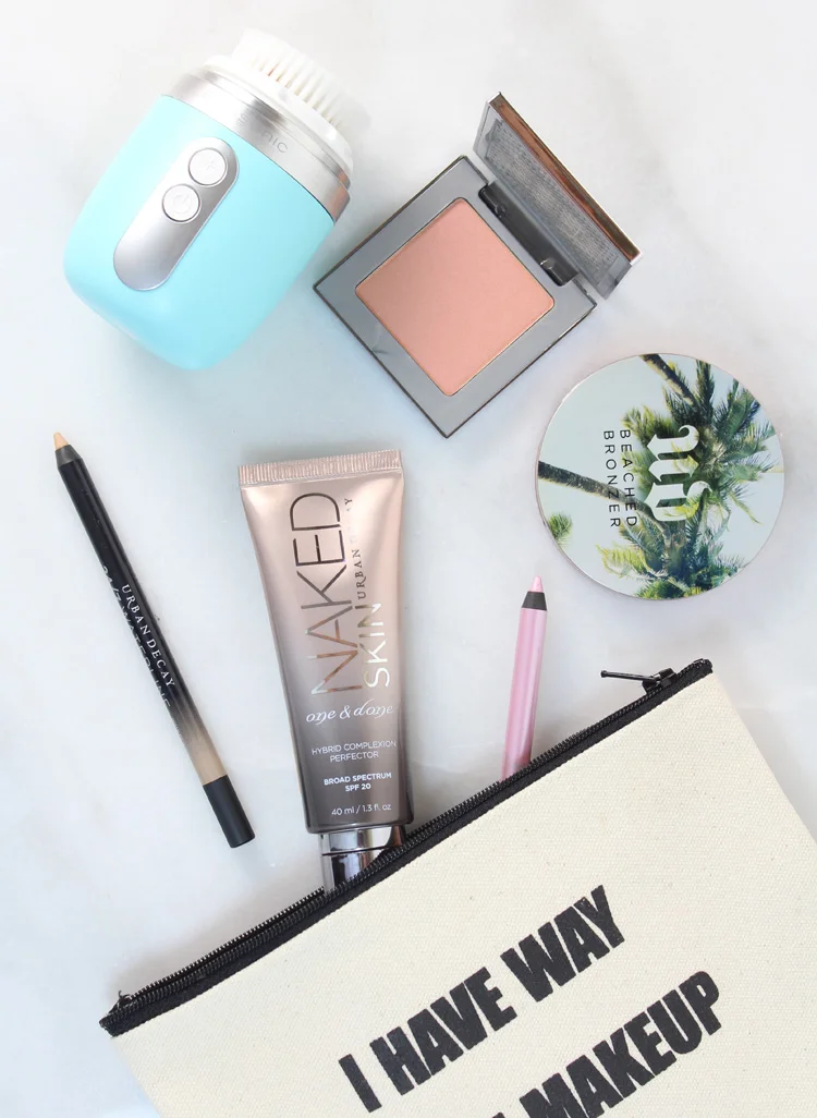 My favorite products for a natural looking summer glow. It starts with skin care from Clarisonic and includes makeup from Urban Decay.