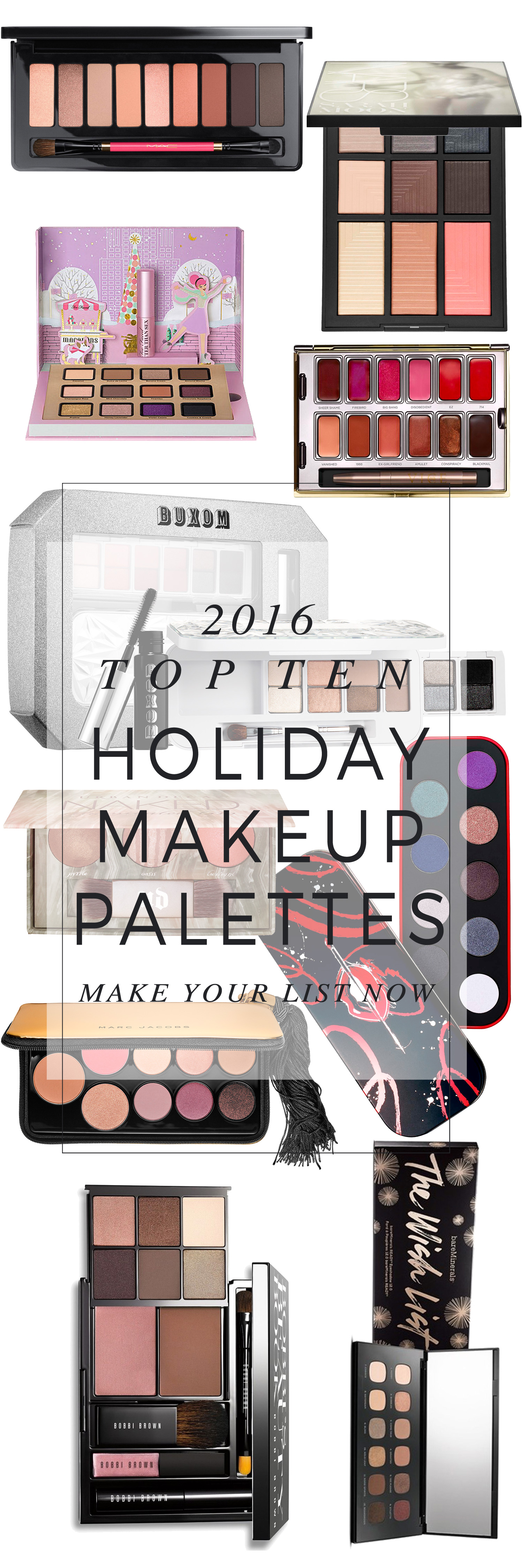Holiday 2016 Top 10 Holiday Makeup Palettes. — Beautiful Makeup Search