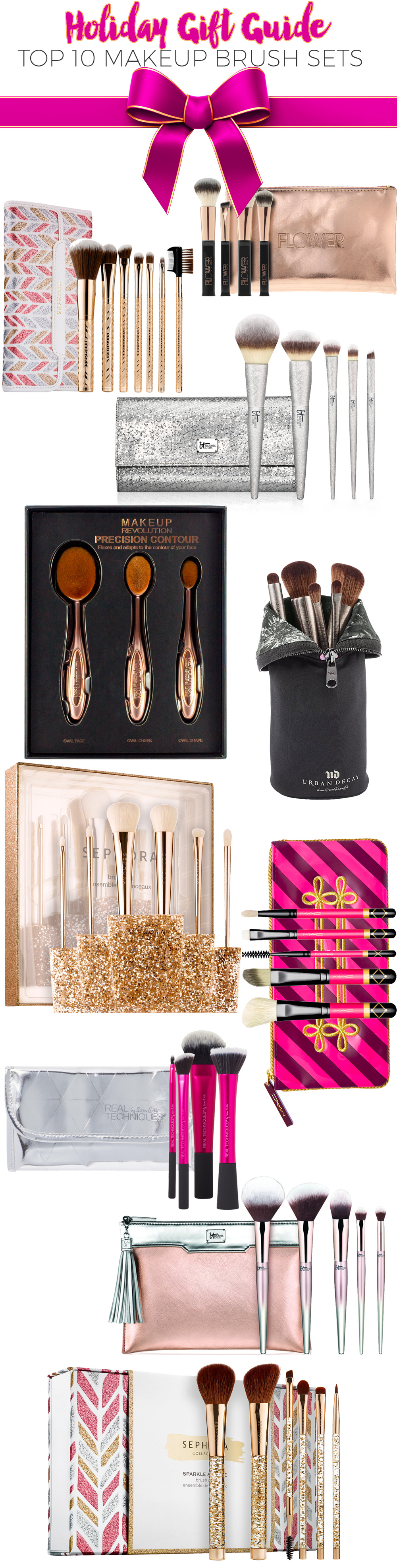 Holiday 2017 Top 10 Makeup Brush Sets