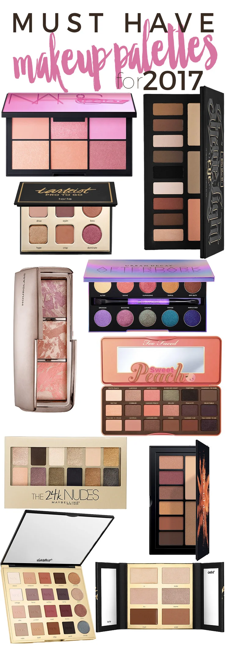 10 Must Have Makeup Palettes for 2017!