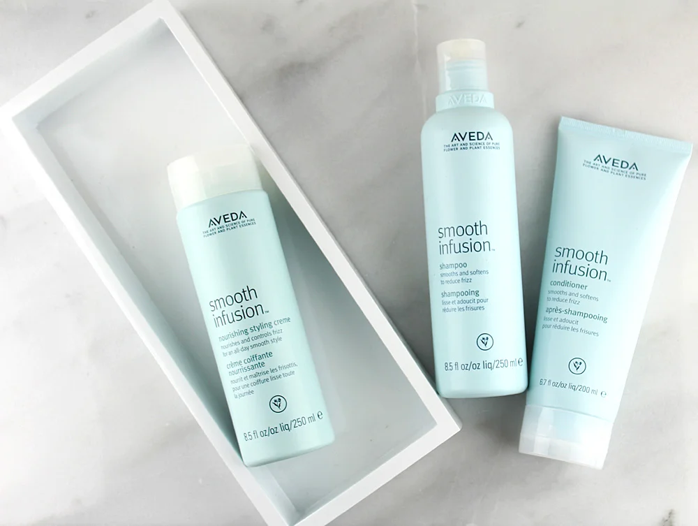 Smooth Hair, Don't Care: Aveda Smooth Infusion System.