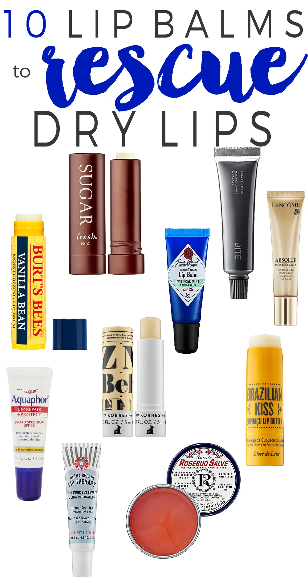 10 Lip Balms to Rescue Dry Lips. — Beautiful Makeup Search