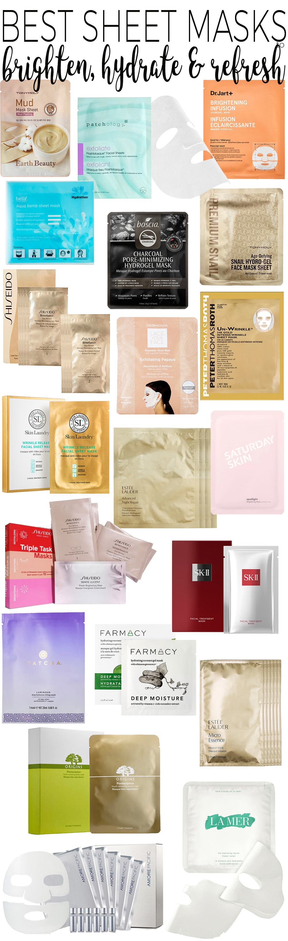 Top 20 Sheet Masks to Brighten, Hydrate and Refresh Skin. — Beautiful Search
