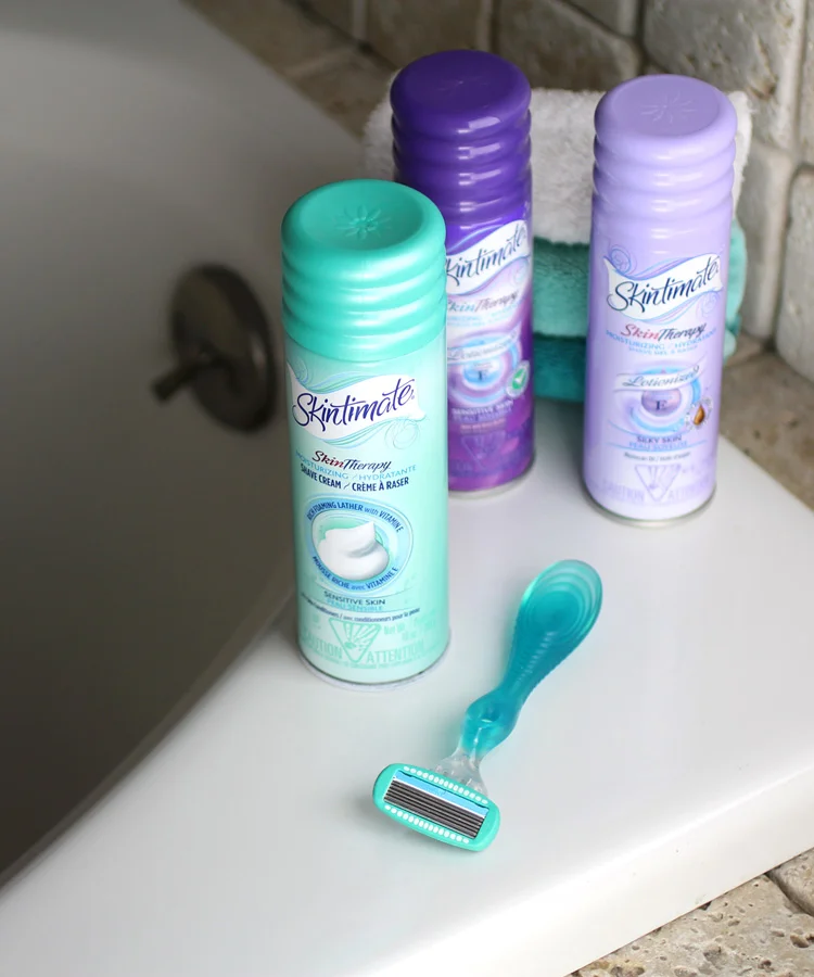 Schick + Skintimate for Smooth Legs