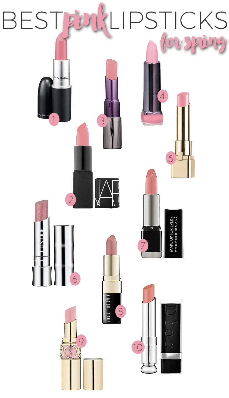 The Best Pink Lipsticks for Spring.
