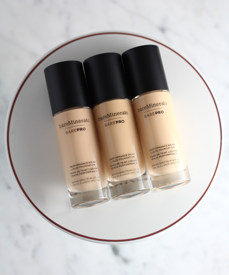 Around the Clock Coverage: bareMinerals BAREPRO Performance Wear Liquid Foundation.