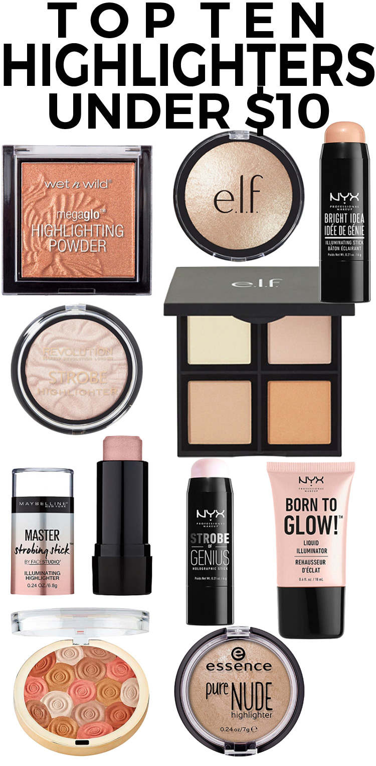 Top 10 Highlighters under $10! — Beautiful Makeup Search