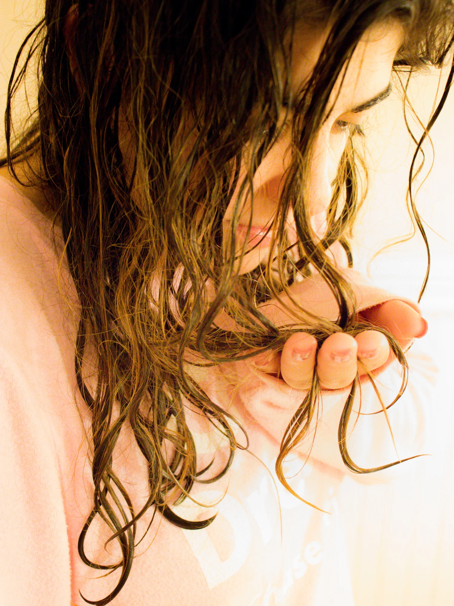 Smelling hair after shower with Head &amp; Shoulders Calming Lavender