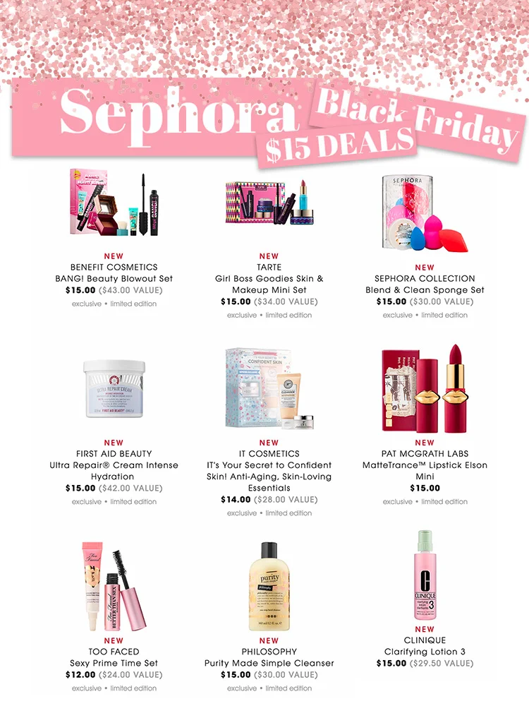 Sephora $15 Black Friday Deals 2018
