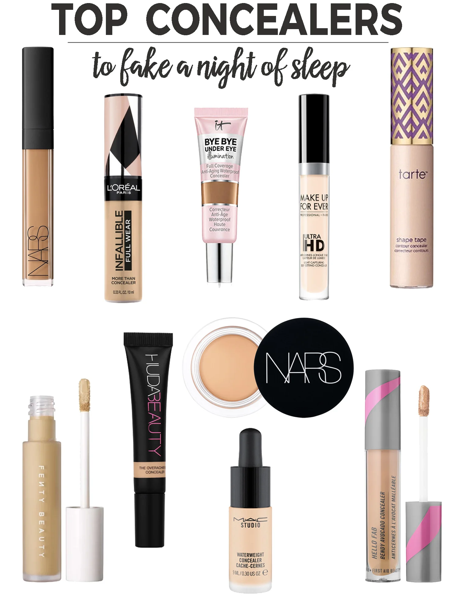 10 Concealers to Fake a Good Night of Sleep — Beautiful Makeup Search