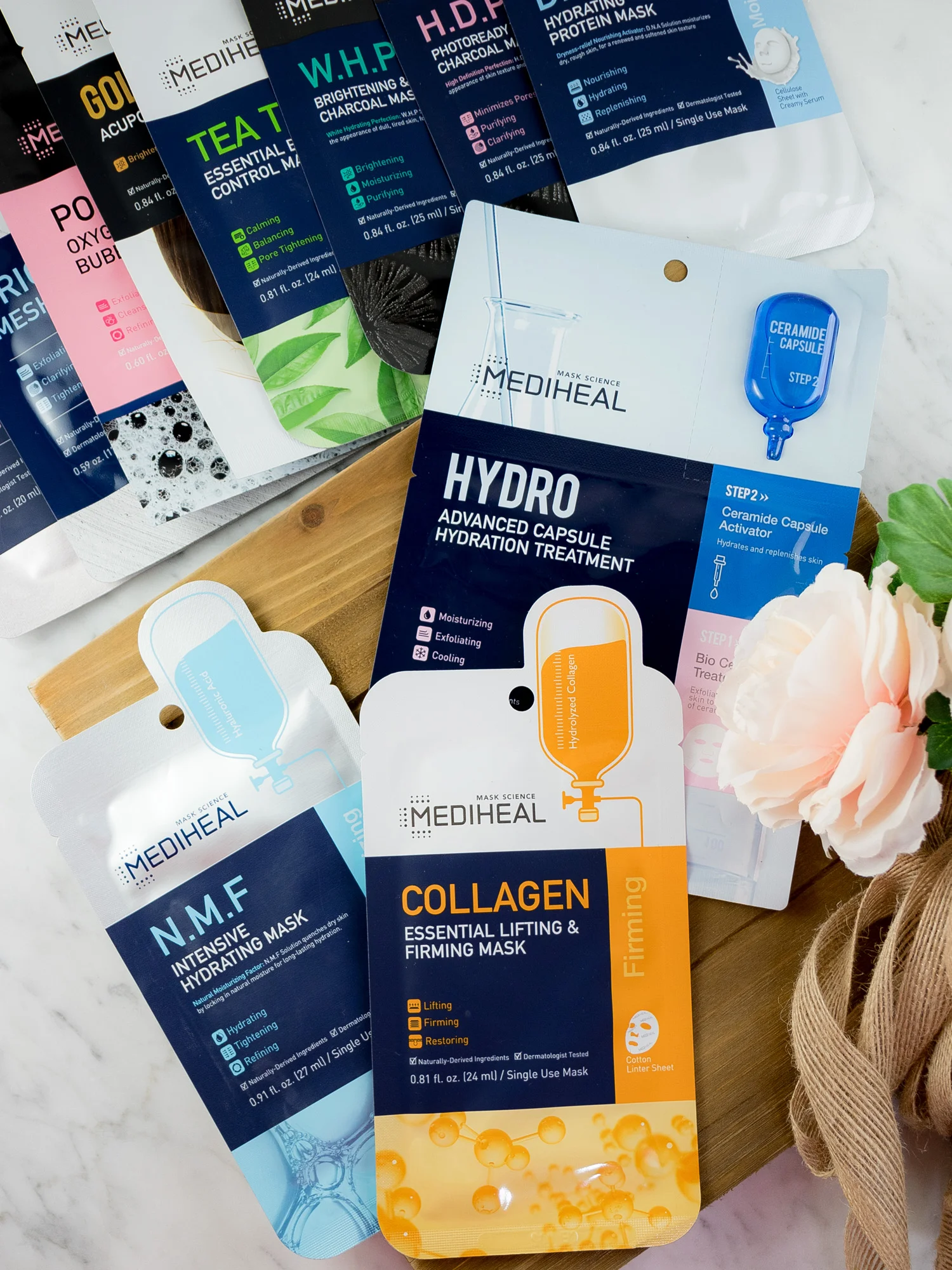 Masking with Mediheal Sheet Masks