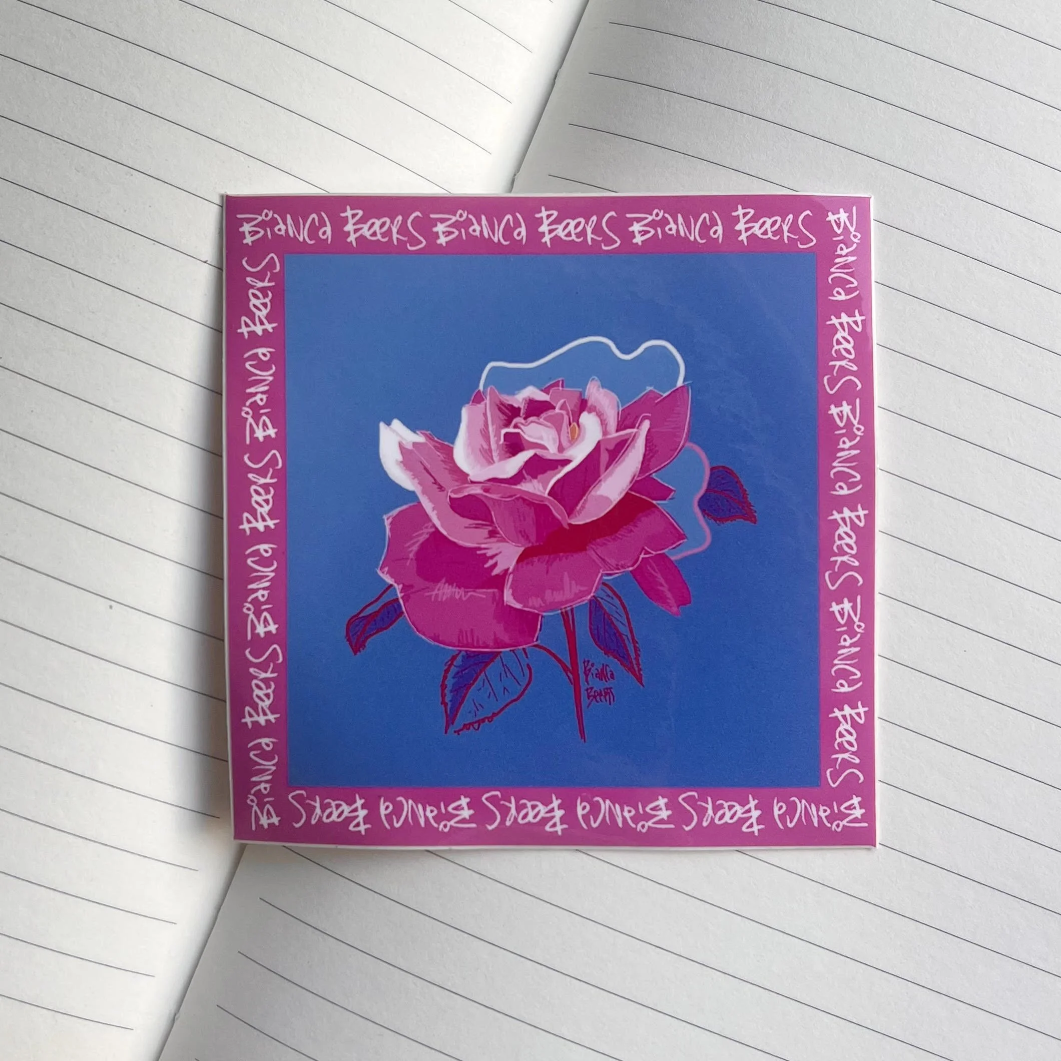 Feelin' Blue vinyl sticker
