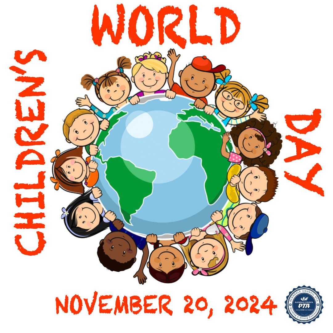 Today is World Children's Day. This is celebrated every November 20th to promote the welfare and safety of children around the world! This day serves as a reminder that children are our most precious asset and deserve to grow up in a safe, nurturing,