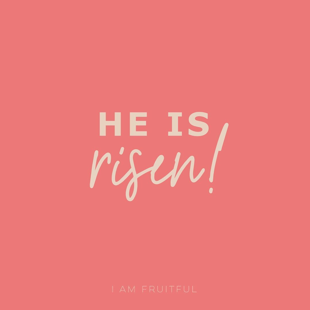 He is risen indeed!!!!!!! Happy Easter!