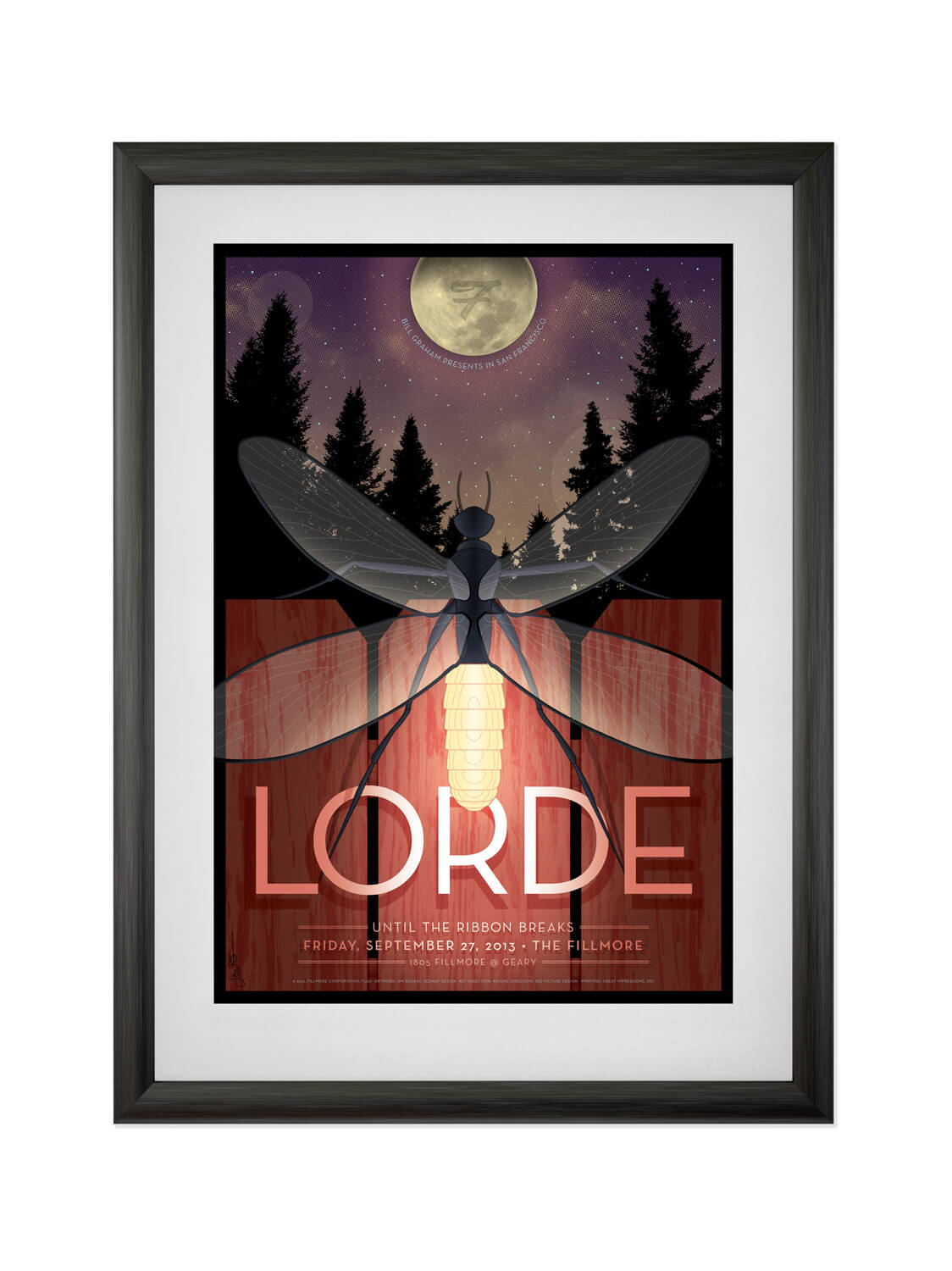 LORDE • FILLMORE SF • 9/27/2013 Poster for teenage phenom Lorde's first-ever Fillmore performance. Buy now.