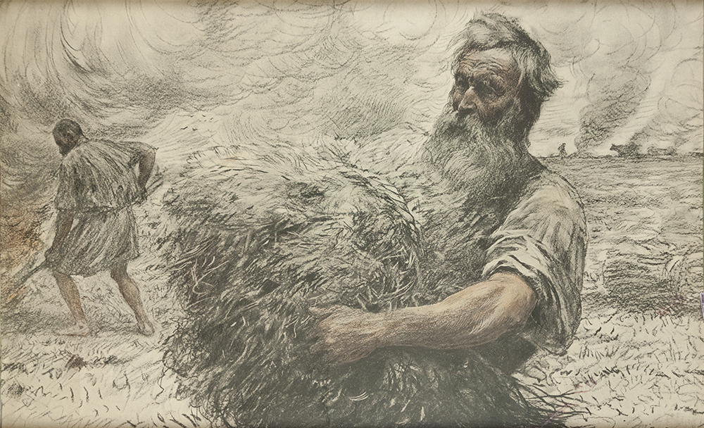 Eugène Burnand (1850-1921): "Parable of the Wheat and the Tares"