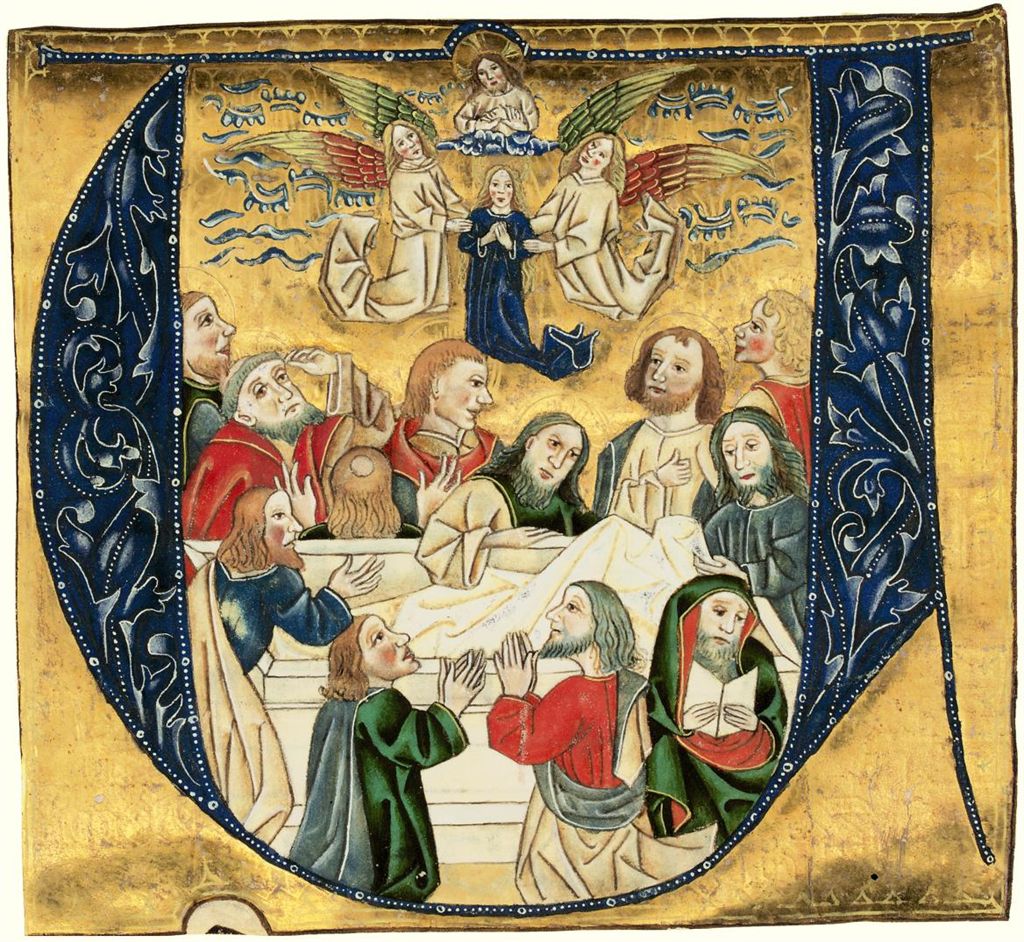 There appeared a great wonder in heaven: a woman clothed with the sun, and the moon under her feet; and upon her head a crown of twelve stars. (Ps) O sing unto the Lord a new song: for he hath done marvelous things. 