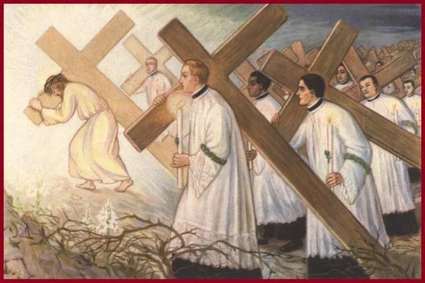 Jesus told his disciples, "If any man would come after me, let him deny himself and take up his cross and follow me."