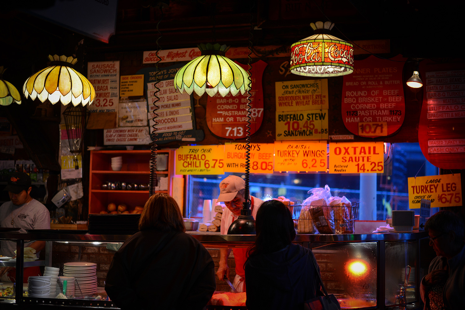  See a line out the door? Don't rush off, in the time it takes to walk to another restaurant, get a table, and order from whatever teenager decided to show up at work that day, our long-term employees have served two dozen people. They can serve the 