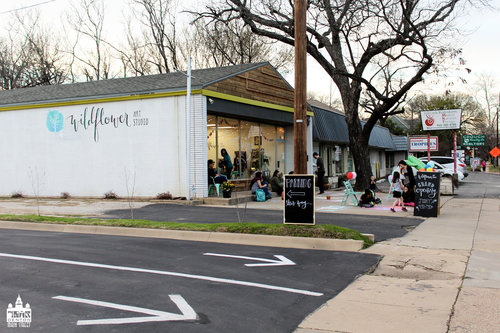 a picture of the outside of wildflower art studio