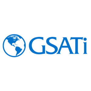 a blue logo that reads " GSATI"